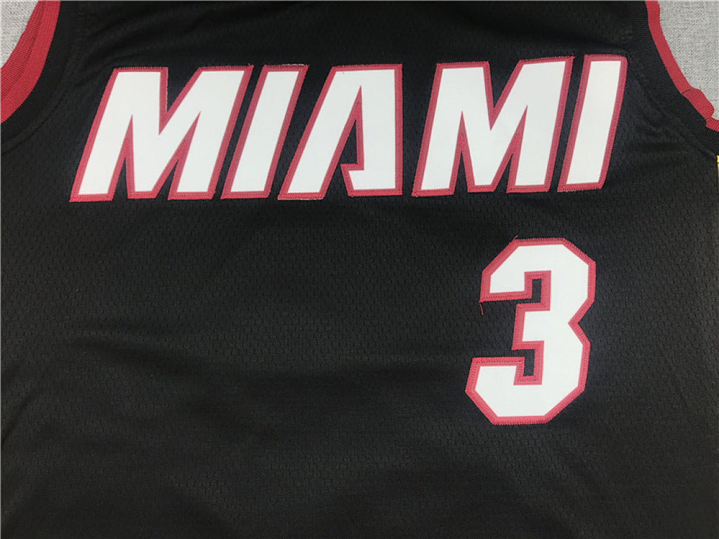 Miami Heat Dwyane Wade #3 City Edition Swingman Set ― Embroidered