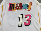 Bam Adebayo# 13 Miami Heat 2023 White City Edition Swingman Embroidered Jersey