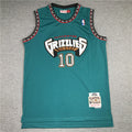 Mike Bibby# 10 Memphis Grizzlies 1998-99 Throwback Embroidered Jersey