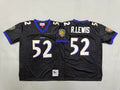 Youth Ray Lewis Baltimore Ravens #52 Black Retro Embroidered Jersey