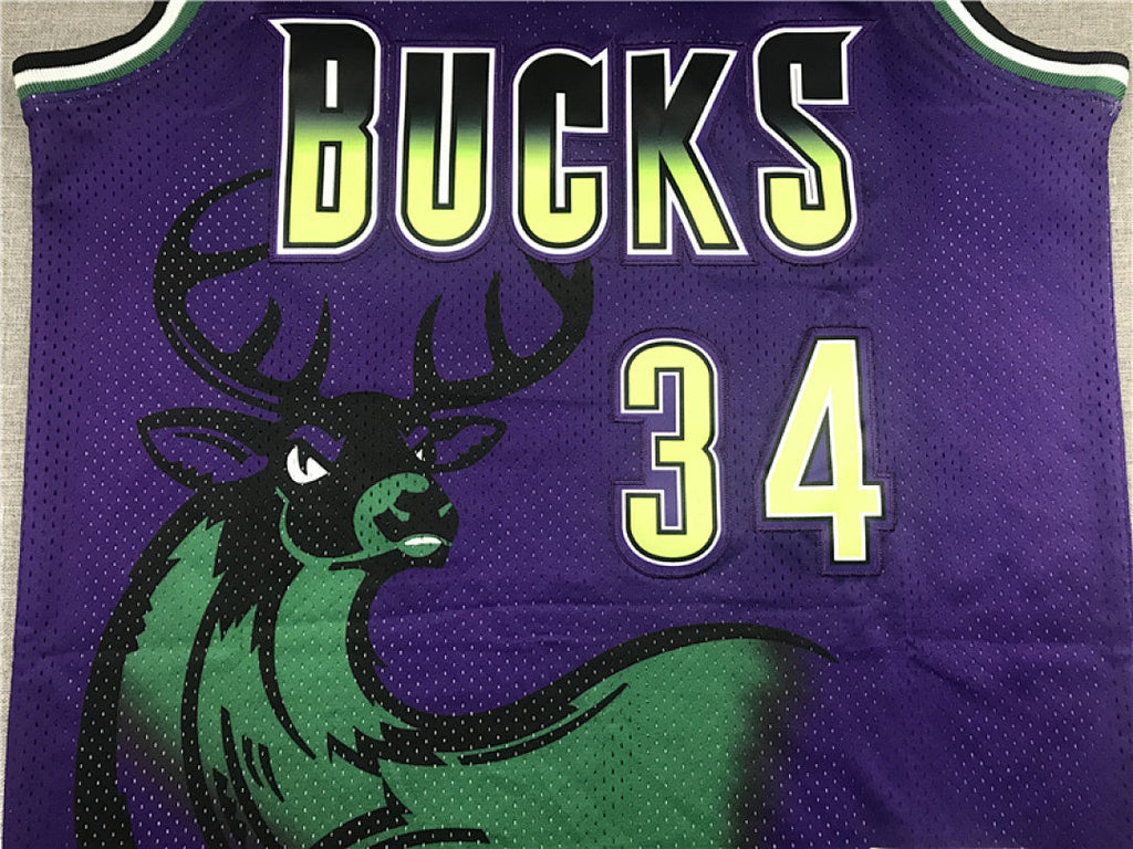 Giannis Antetokounmpo# 34 Milwaukee Bucks City Edition Swingman Embroidered Jersey