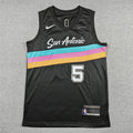 Stephon Castle #5 San Antonio Spurs 2026 City Edition Swingman Embroidered Jersey