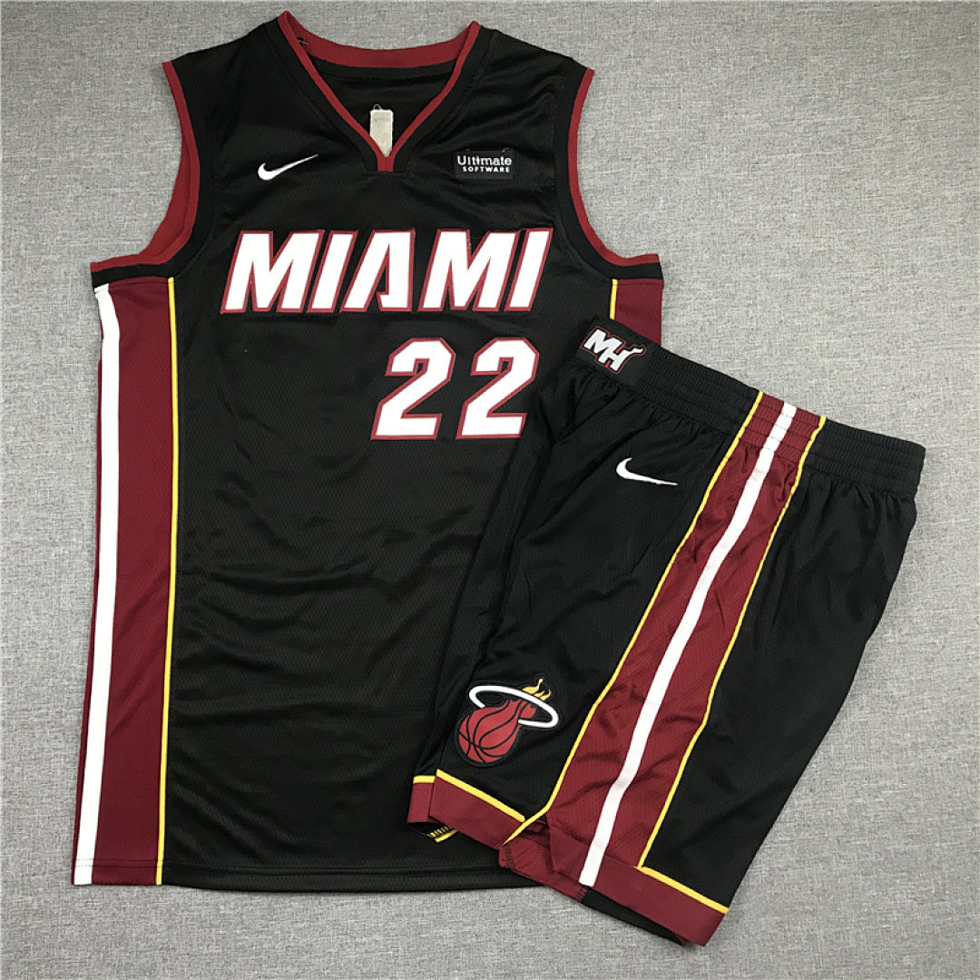 Miami Heat Jimmy Butler #22 City Edition Swingman Set ― Embroidered