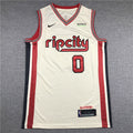 Damian  Lillard #0 Portland Trail Blazers Off-White City Edition Swingman Embroidered Jersey