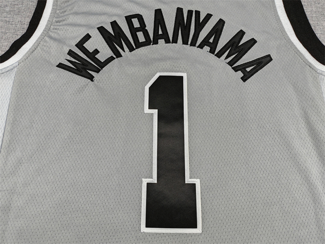 Victor Wembanyama #1 San Antonio Spurs City Edition Swingman Embroidered Jersey