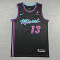 Bam Adebayo# 13 Miami Heat Black City Edition Swingman Embroidered Jersey