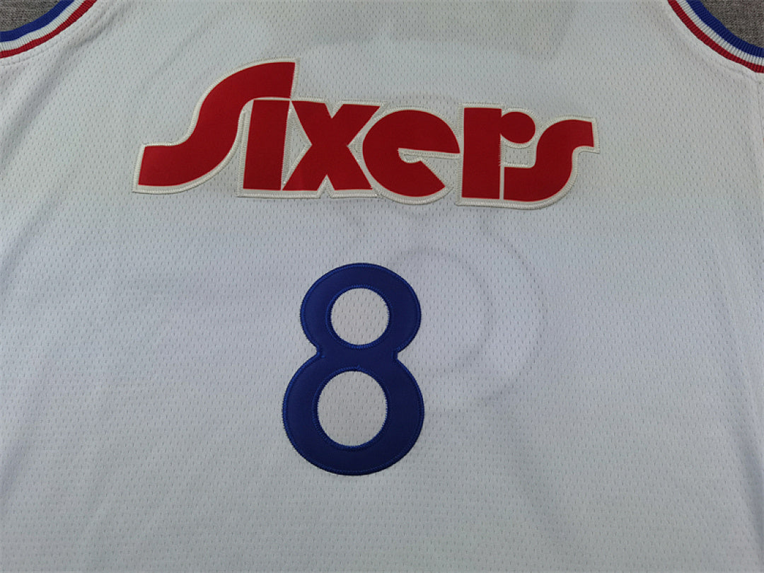 Paul George #8 Philadelphia 76ers White City Edition Swingman Embroidered Jersey