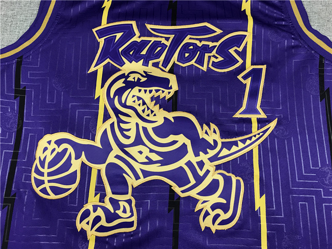 Tracy McGrady #1 Toronto Raptors 1998-99 (Year of the Rat Limited Edition) Throwback Embroidered Jersey