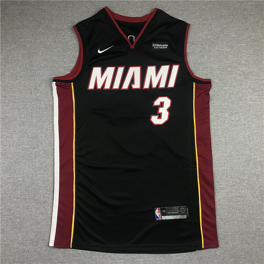 Miami Heat Dwyane Wade #3 City Edition Swingman Set ― Embroidered
