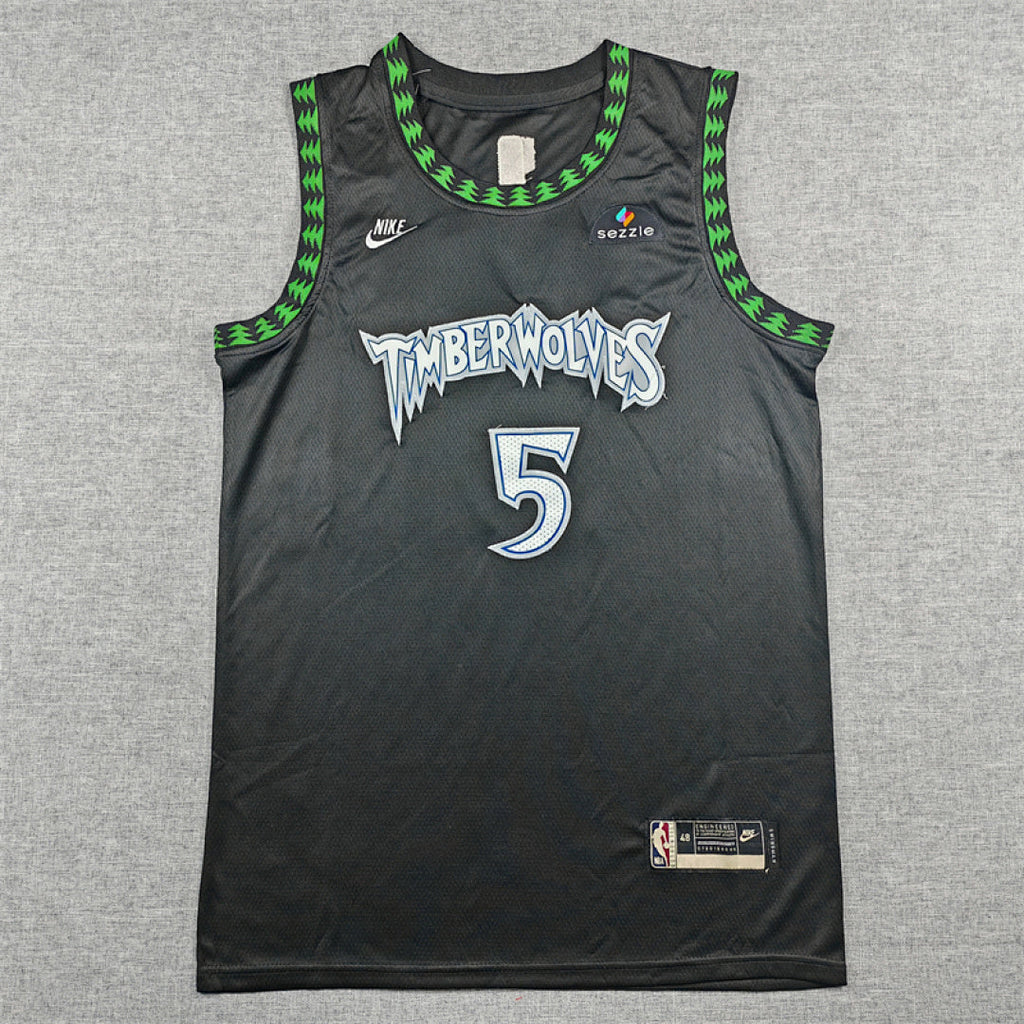 Anthony Edwards #5 Minnesota Timberwolves 2026 Black City Edition Swingman Embroidered Jersey