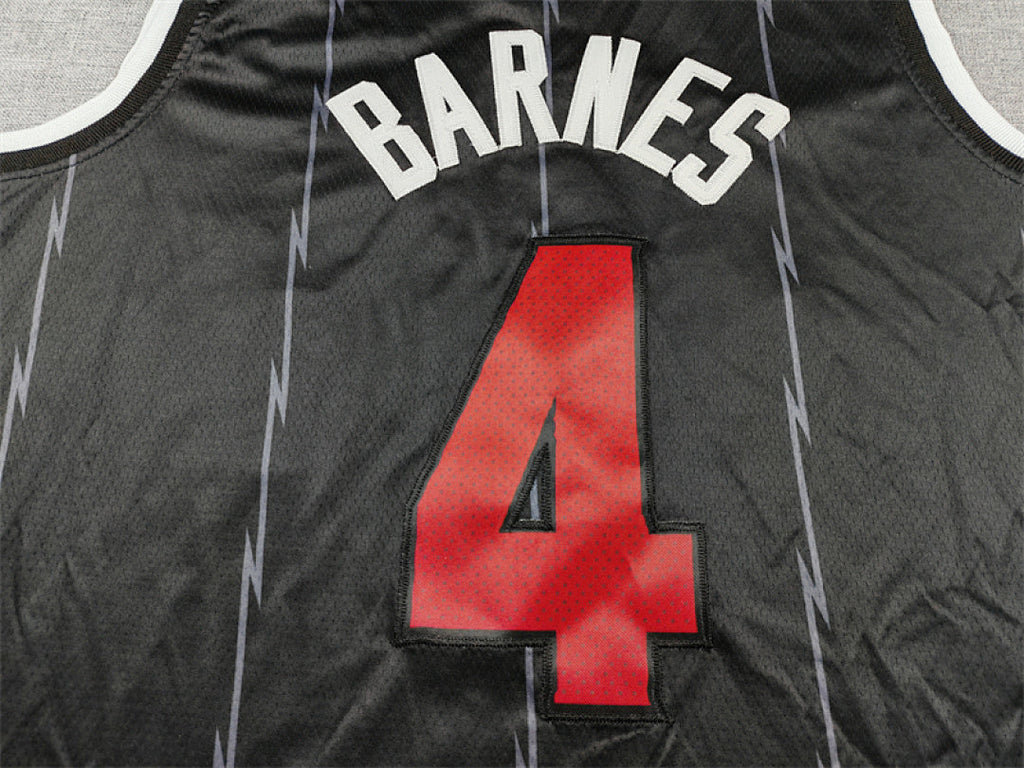 Scott Wayne Barnes Jr. #4 Toronto Raptors City Edition Swingman Embroidered Jersey