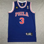 Allen Ezail Iverson #3 Philadelphia 76ers 10th Anniversary Edition  Embroidered Jersey