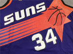Charles Barkley #34 Phoenix Suns 1992-93 Purple Throwback Embroidered Jersey
