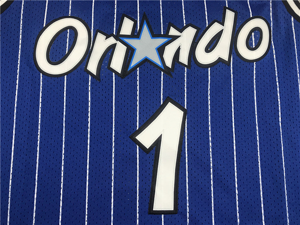 Anfernee Hardaway#1 Orlando Magic 1993-94 Hardaway Blue  Edition  Embroidered Jersey