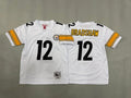 Youth Terry Bradshaw#12 Pittsburgh Steelers  White Vintage Throwback Jersey