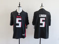 Atlanta Falcons Drake London #5 black Jersey