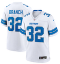 Brian Branch #32 Detroit Lions White Jersey