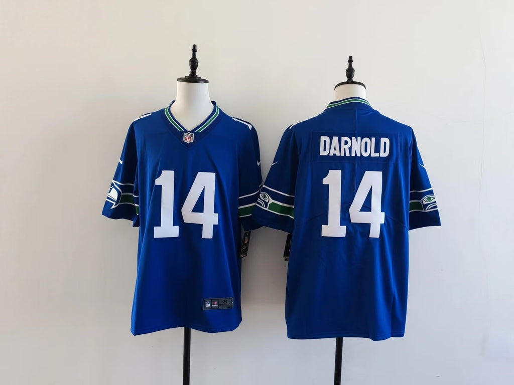 Seattle Seahawks Sam Darnold #14 blue Jersey