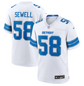 Penei Sewel #58 Detroit Lions White Jersey