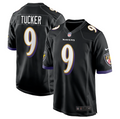 Justin Tucker#9 Baltimore Ravens black Jersey