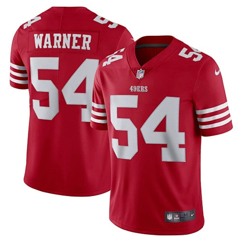 San Francisco 49ers Fred Warner #54 red Jersey