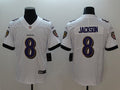 Lamar Jackson#8 Baltimore Ravens White Jersey