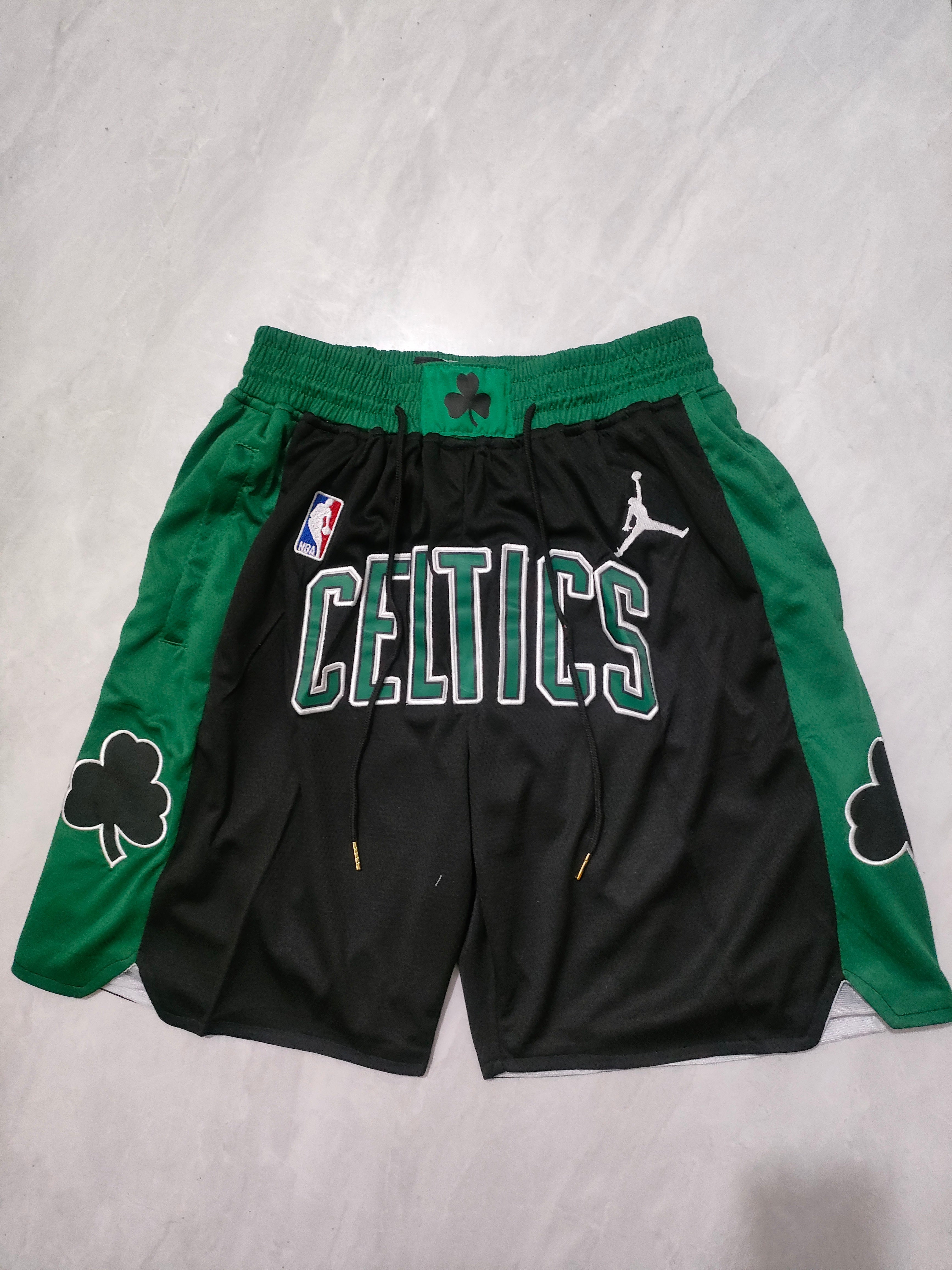 Boston Celtics Black City Edition Pocket Shorts