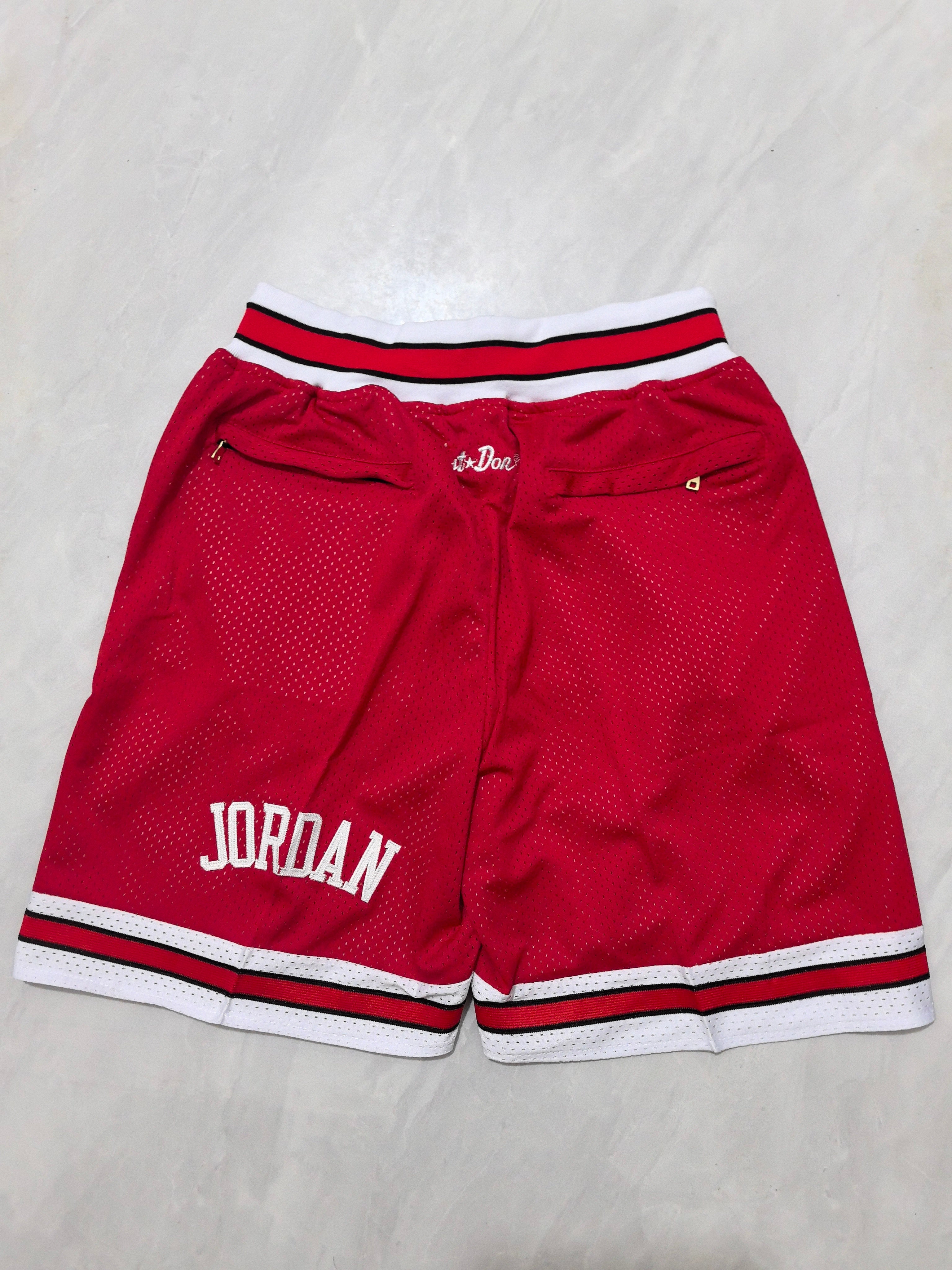 Chicago Bulls Red Retro Pocket Shorts