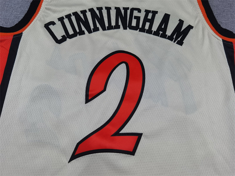 Detroit Pistons Cade Cunningham #2 2025 City Edition Swingman Jersey ！ Embroidered