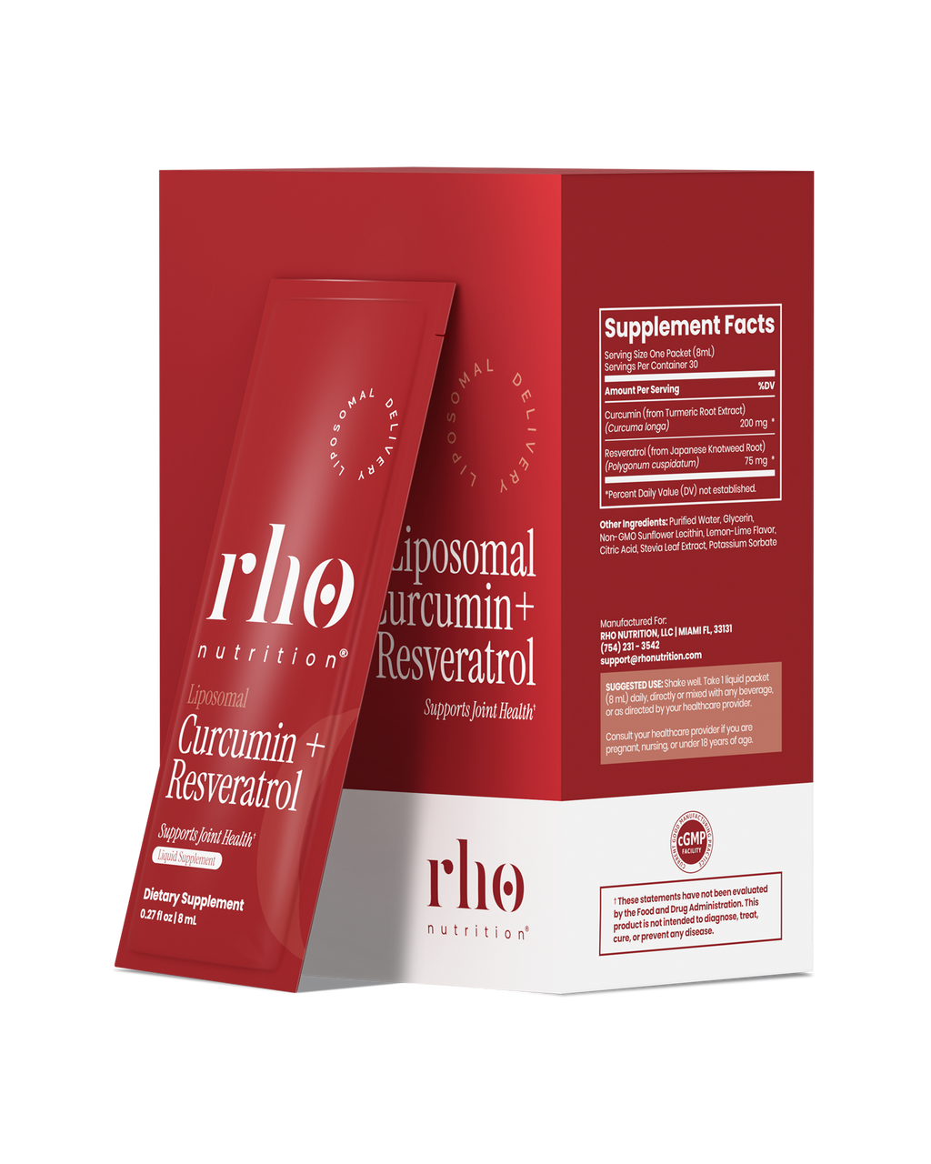 Curcumin + Resveratrol Travel Packs