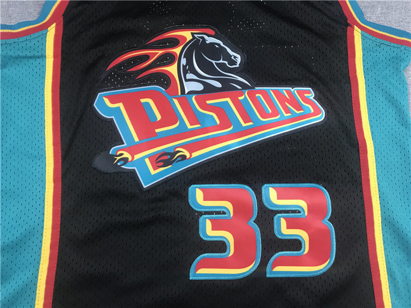 Detroit Pistons Grant Hill #33 1998-99 Throwback ！ Embroidered