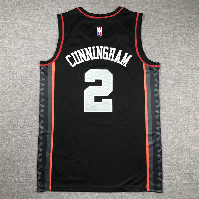 Detroit Pistons Cade Cunningham #2 2024 City Edition Swingman Jersey ！ Embroidered