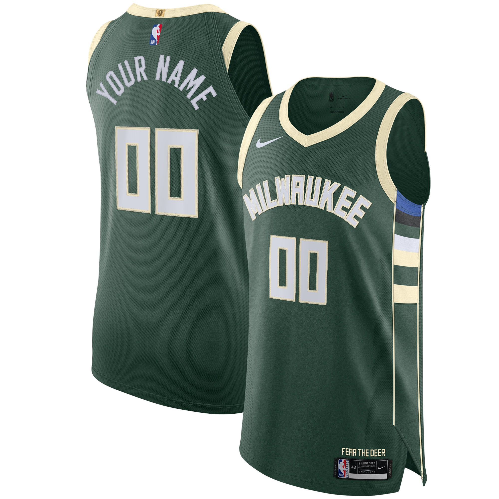 Custom Milwaukee Bucks Player Edition Jersey