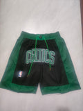 Boston Celtics Black City Edition Pocket Shorts