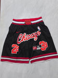 Chicago Bulls Black Retro Pocket Shorts