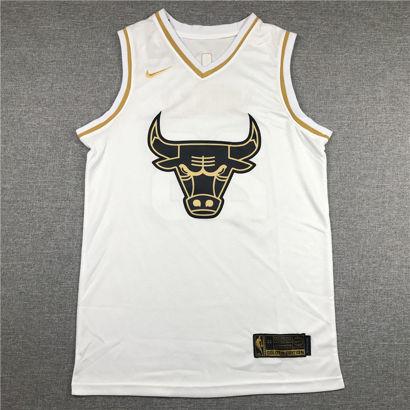 Chicago Bulls Michael Jordan #23 "Platinum" City Edition Swingman Jersey �C Embroidered
