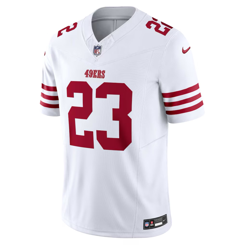 Christian McCaffrey #23 San Francisco 49ers Vapor F.U.S.E. Limited White Jersey