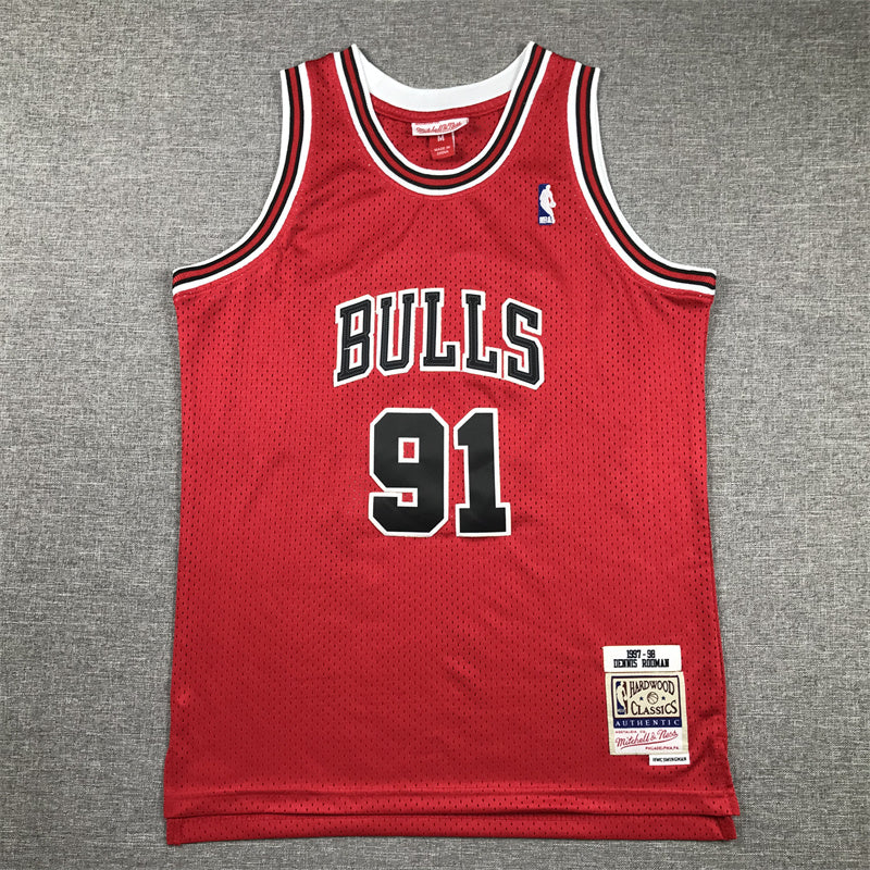 Youth Dennis Rodman Chicago Bulls #91 Embroidered Jersey