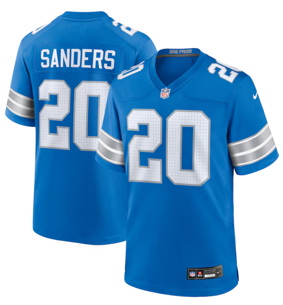Barry Sanders #20 Detroit Lions Jersey