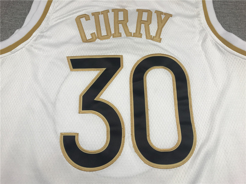 Golden State Warriors Stephen Curry #30 "Platinum" City Edition Swingman Jersey - Embroidered