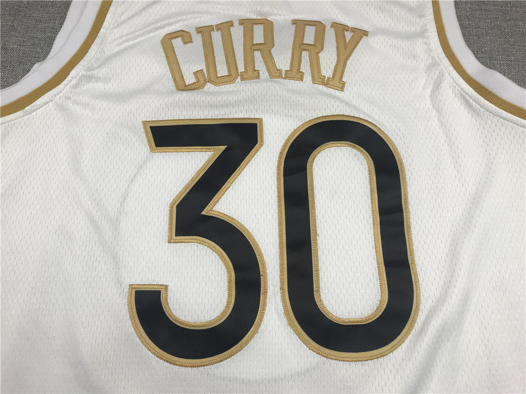 Golden State Warriors Stephen Curry #30 "Platinum" City Edition Swingman Jersey - Embroidered