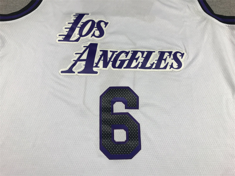 LeBron James #23 Los Angeles Lakers 2022 City Edition Swingman Jersey ― Embroidered