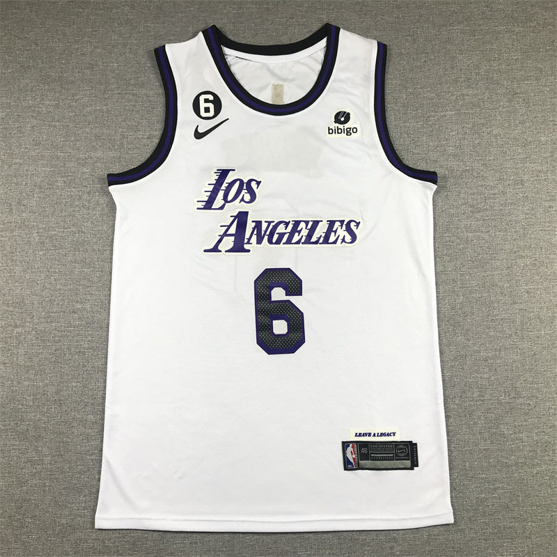 LeBron James #23 Los Angeles Lakers 2022 City Edition Swingman Jersey ― Embroidered