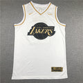 LeBron James #23 Los Angeles Lakers "White & Gold" City Edition Swingman Jersey ― Embroidered