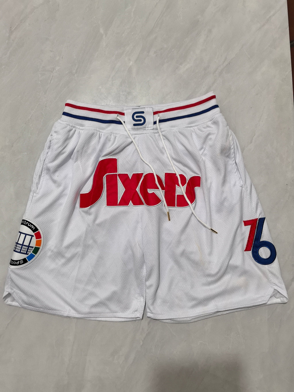 Philadelphia 76ers 2025 White City Edition Pocket Shorts