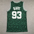 Boston Celtics BAPE #93 Throwback ！ Embroidered Jersey