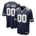 Custom Dallas Cowboys Navy Game Jersey