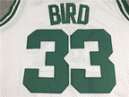 Boston Celtics Larry Bird #33 1985-86 Throwback ！ Embroidered Jersey