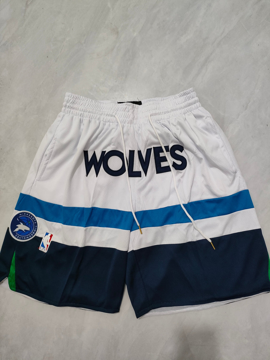 Minnesota Timberwolves White Regular Edition Pocket Shorts