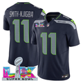 Jaxon Smith-Njigba #11 Seattle Seahawks Super Bowl LX Patch Game Jersey